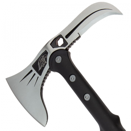 Topor Ideallstore®, Tactical Adventure, otel inoxidabil, argintiu, 41 cm, teaca inclusa [8]