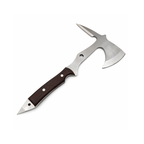 Set doua topoare multifunctionale din otel cu maner ergonomic si spargator geam, 53 cm, maro [4]