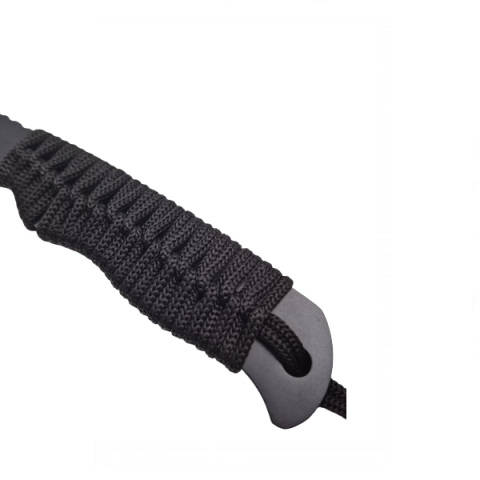 Topor multifunctional, IdeallStore®, maner paracord, inox, negru [5]