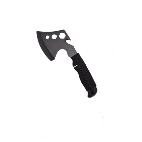 Topor multifunctional, IdeallStore®, maner paracord, inox, negru [2]