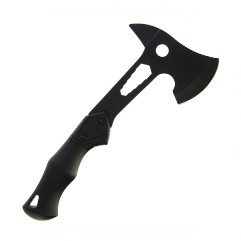 SPORT & TIMP LIBER - Topor multifunctional, IdeallStore®, negru, 30 cm, teaca inclusa