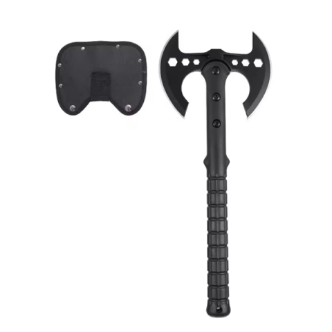 SPORT & TIMP LIBER - Topor multifunctional, tais dublu, 40 cm, negru