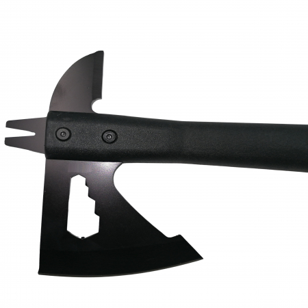 Topor Survivor IdeallStore®, Deep Impact, otel inoxidabil, negru, 33 cm, teaca inclusa [2]