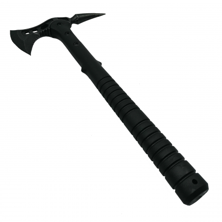 Topor Survivor IdeallStore®, Sting Fall, otel inoxidabil, negru, 39 cm, teaca inclusa [2]