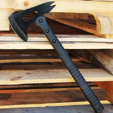 Topor tactic Double Axe, otel, 40 cm, husa inclusa [4]