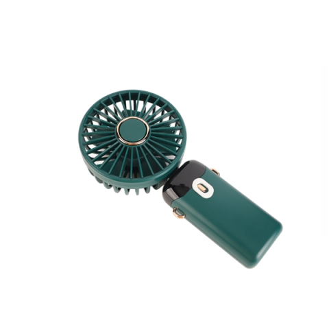 Ventilator portabil USB reîncărcabil, DEPOX®, silențios cu 5 trepte de viteză, verde [5]