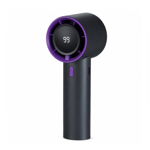 Accesori casa & gradina - Ventilator Turbo Portabil DEPOX®, 99 Viteze cu Afișaj LED – Reîncărcabil USB, negru