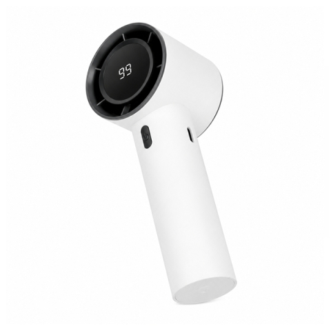 Ventilator Turbo Portabil DEPOX®, 99 Viteze cu Afișaj LED – Reîncărcabil USB, alb [2]