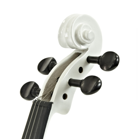 Vioara Clasica 1/4 DEPOX®, 48 cm, Lemn, Arcus, Cutie de Transport si Sacaz, Alb [4]
