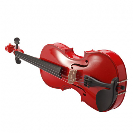 Vioara clasica din lemn 3/4 toc inclus, rosu [1]