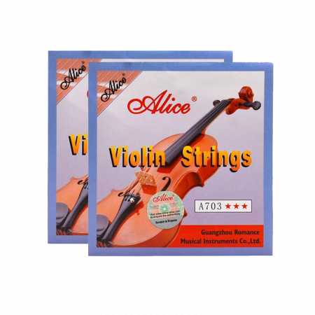 Vioara clasica, lemn, toc inclus, doua seturi corzi incluse, 4/4, 59 cm [6]