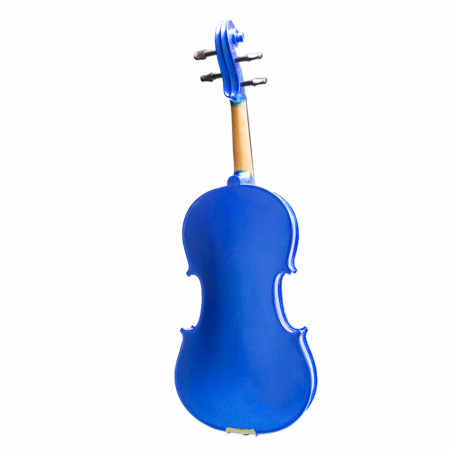 Vioara clasica IdeallStore®, marime 4/4, lemn,doua arcusuri, albastra, toc din material [3]
