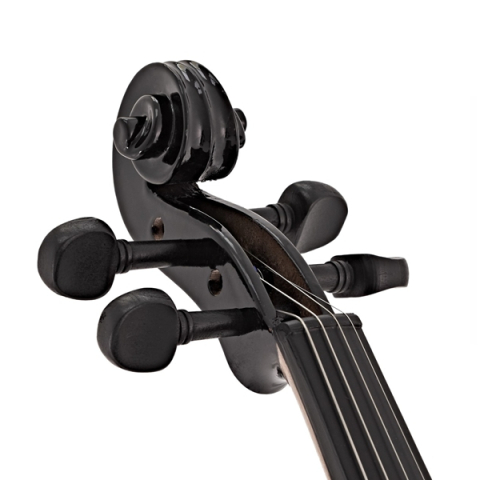 Vioara Clasica pentru Copii si Incepatori 1/8 DEPOX®, 43 cm, Lemn, Arcus, Cutie de Transport si Sacaz, Negru [4]
