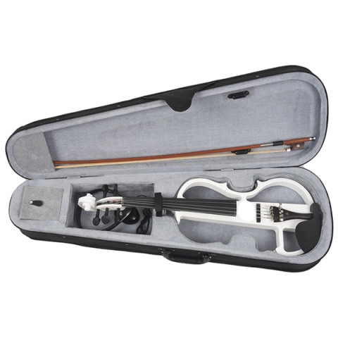 Vioara electrică silentioasă 4/4, Lemn Masiv Alb [4]