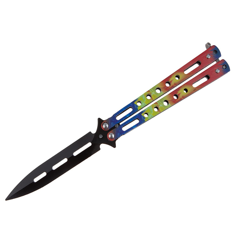 Briceag fluture de antrenament DEPOX , Romanian Spirit, otel inoxidabil, 22.5 cm, multicolor