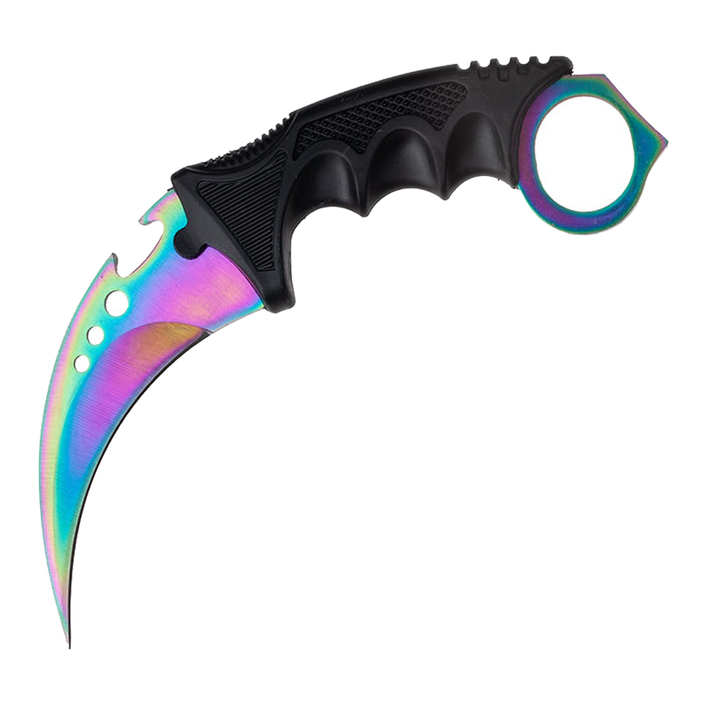 Cutit de vanatoare DEPOX , Fade Break, 19 cm, otel, multicolor