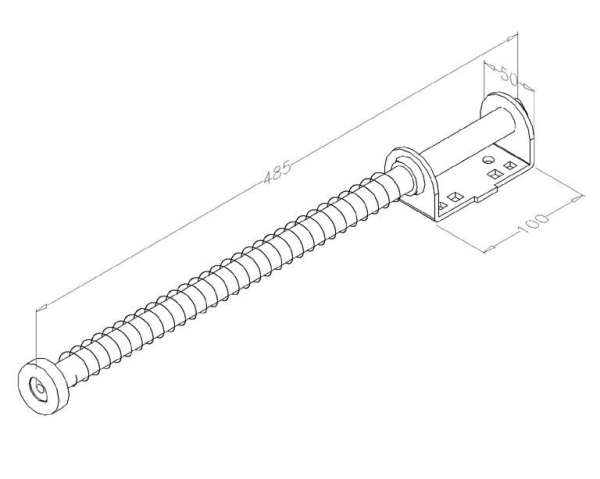 OPRITOR ZINCAT USA INDUSTRIALA 485 MM [2]