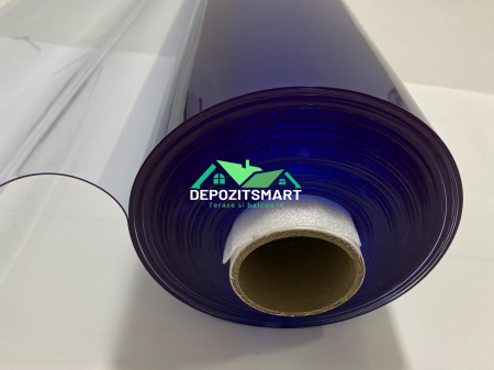 Componente inchideri terase - Folie transparenta premium grosime 0,8 mm, rola intreaga 1,5 m x 30 m