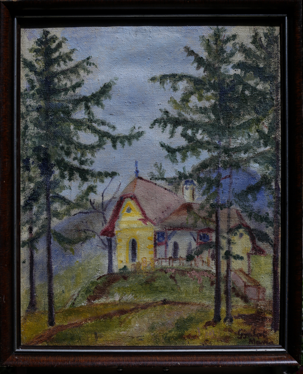 GYALAI Maria, Peisaj cu biserică [4]