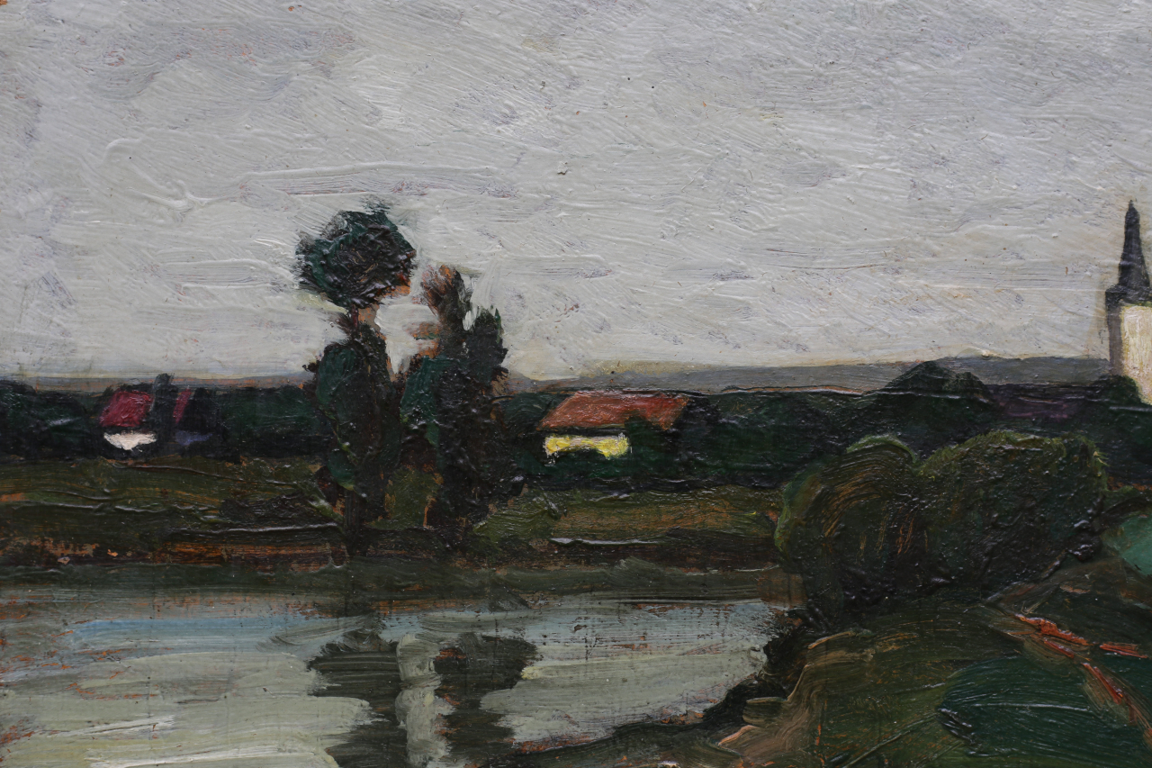 BALLA Béla, Cityscape of Baia Mare with Săsar River [2]