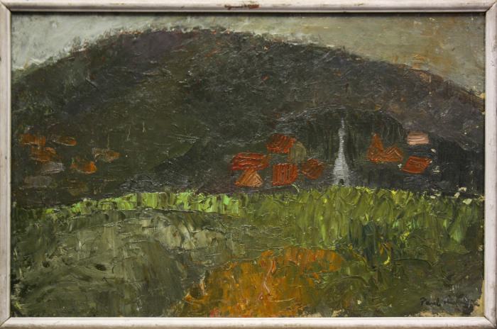 Paul RĂDULESCU, Mountain Landscape with Wooden Church [3]