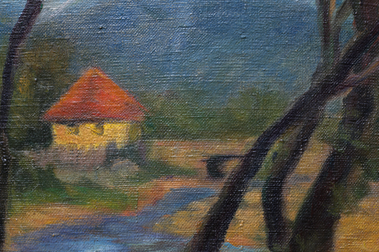 K. MAGYAR E., Cityscape from Baia Mare with Săsar River [2]