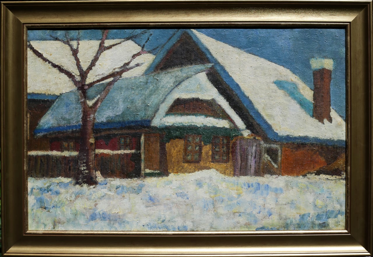 Gábor GYIMESI (GYIMESSY) KOVÁCS, Peisaj rural de iarnă [5]