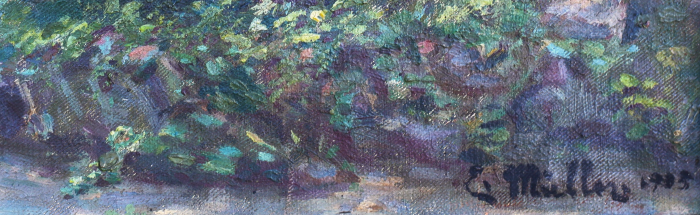 Gustav MÜLLER, Cabană de lemn în pădure, 1903 [2]