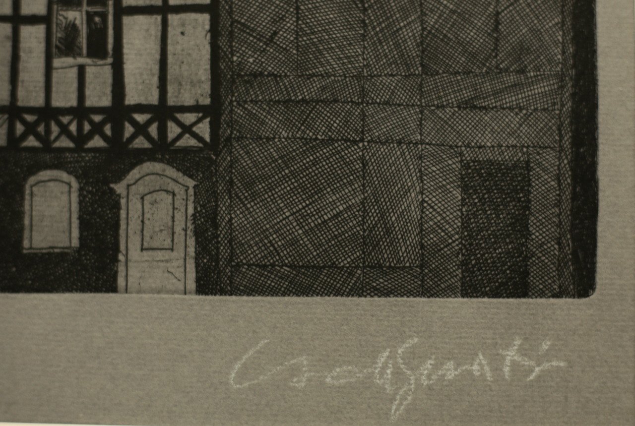 CSEH Gusztáv,, Cityscape from Weimar [3]