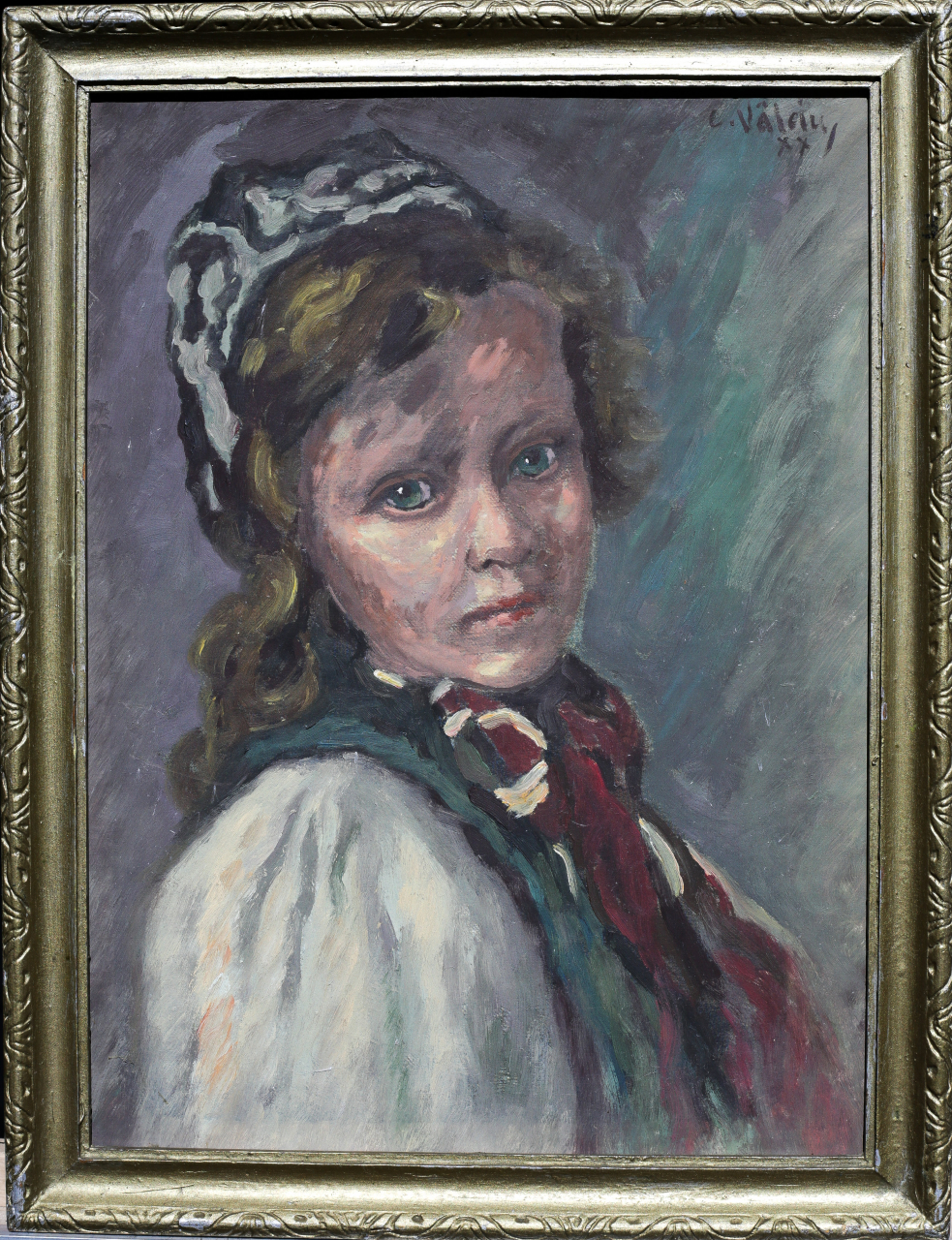 C.VÂLCIU, Portret de fată cu ochii verzi [4]