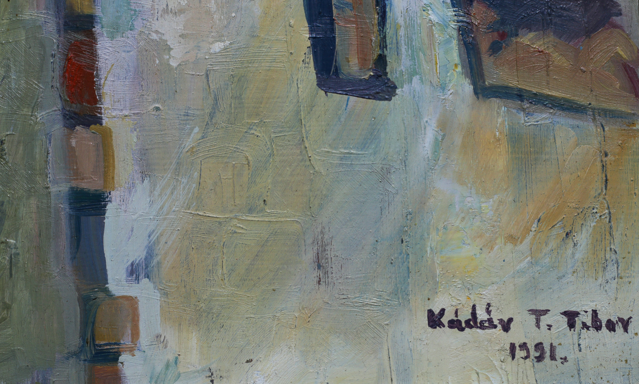 KÁDÁR T. Tibor, Church from Mănăstireni, 1991 [3]