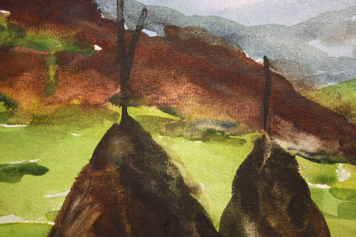 BOTÁR Edith, Peisaj montan cu căpițe de fân [2]