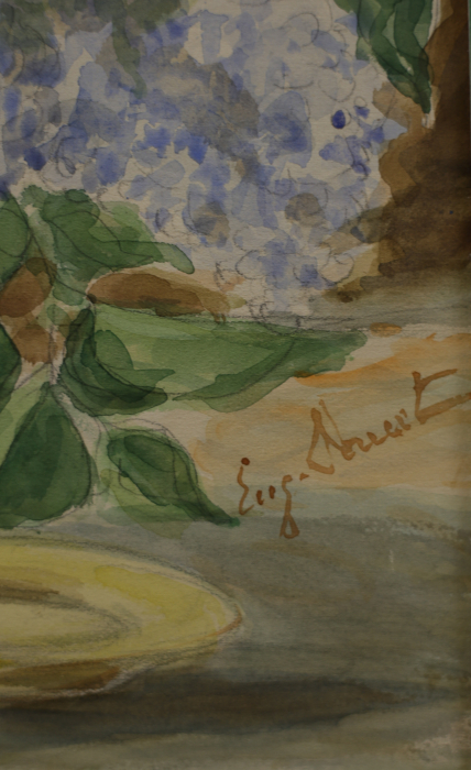 Eugenia ISBĂȘECU DOUCET, Natură statică cu flori de liliac [3]