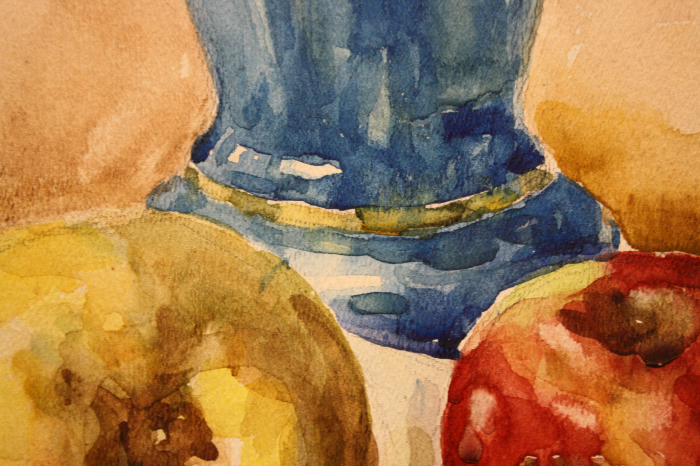 BOTÁR Edith, Still Life With Vase and Apples, 1955 [2]