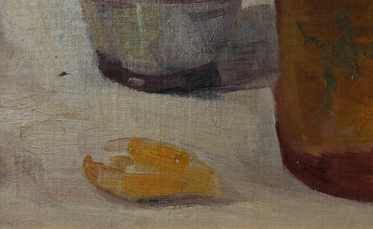 Coca-Odile ROMANO, Natură statică cu lalele și ceramică tradițională, 1928 [2]