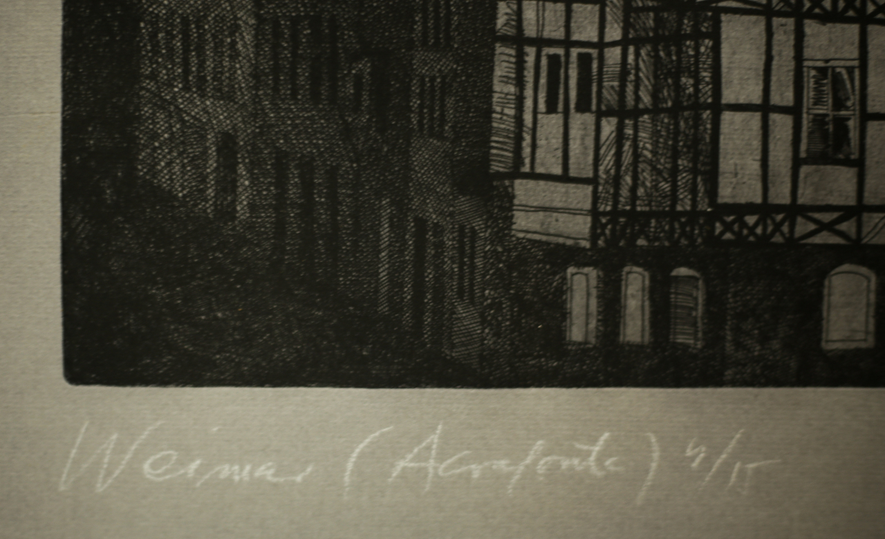 CSEH Gusztáv,, Cityscape from Weimar [4]