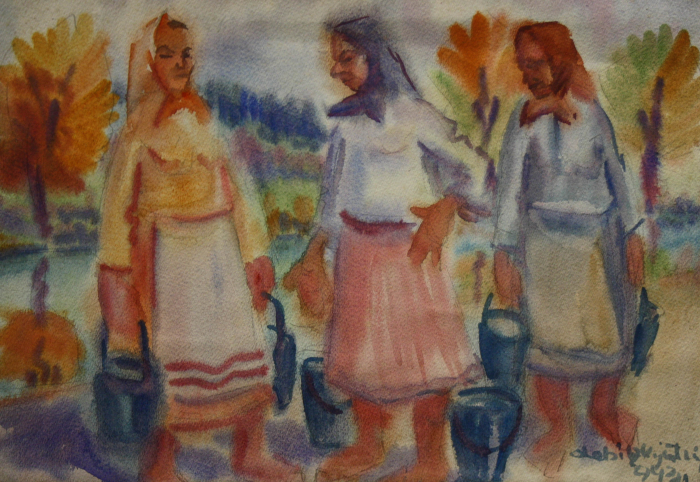 DEBITZKY István, Femei la râu, 1943 [1]