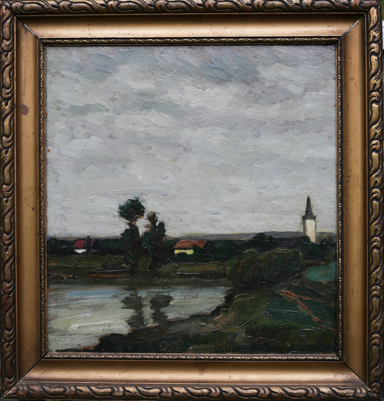 BALLA Béla, Cityscape of Baia Mare with Săsar River [4]