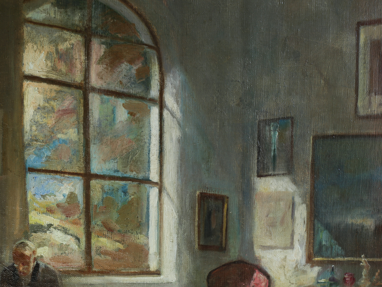 PÉCZELY Antal, Lectură în interior burghez [2]