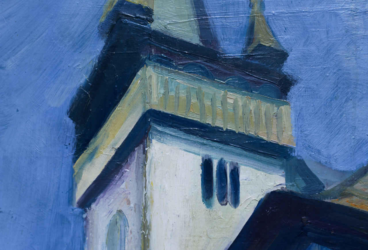KÁDÁR T. Tibor, Church from Mănăstireni, 1991 [2]