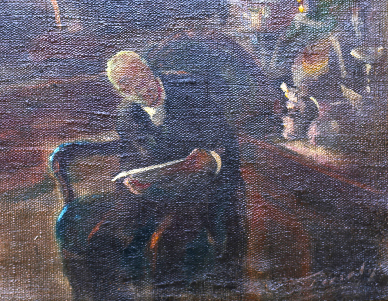 PÉCZELY Antal, Lectură în interior burghez [2]