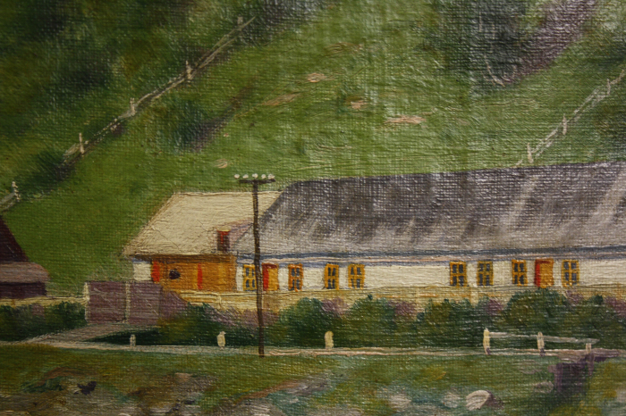 JELINEK Antal, Peisaj montan cu case [2]