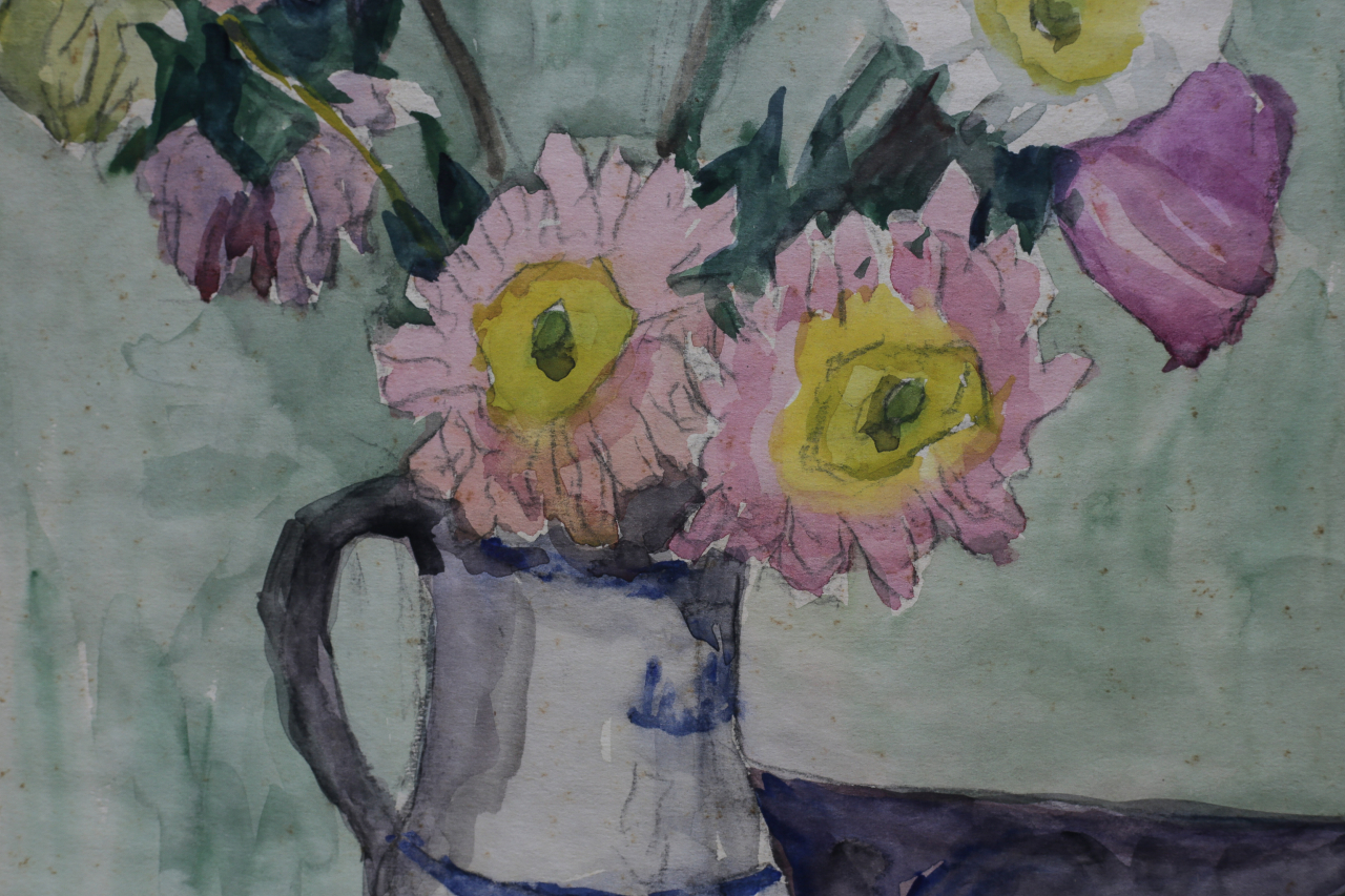 Maria BRATEȘ PILLAT, Still Life with Flowers, 1970 [2]