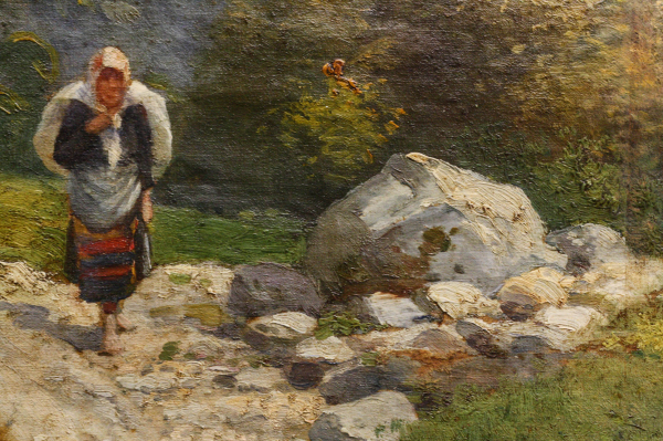 ZORKÓCZY Gyula (atr.),Tărancă la marginea pădurii [2]