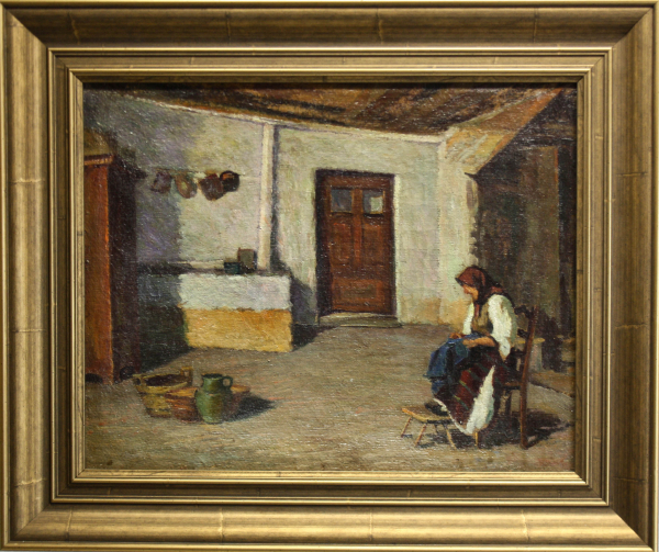 BALLA Béla, Peasant in the Kitchen (after Grigorescu), 1938 [4]