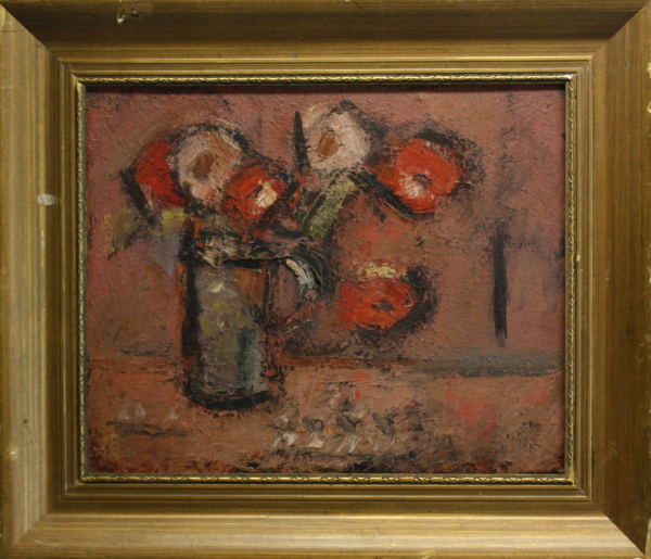 MADARASSY György Tamás, Still Life with White and Red Flowers, 1971 [4]