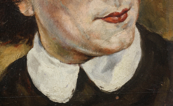 HAJÓS Imre László, Portret de doamnă / domnișoară ( pictat față / verso) [3]