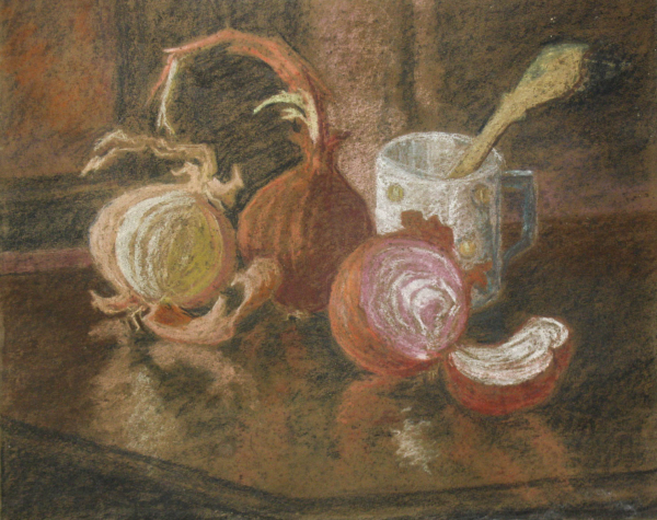 SZTELEK Norbert, Still Life with Onions [1]
