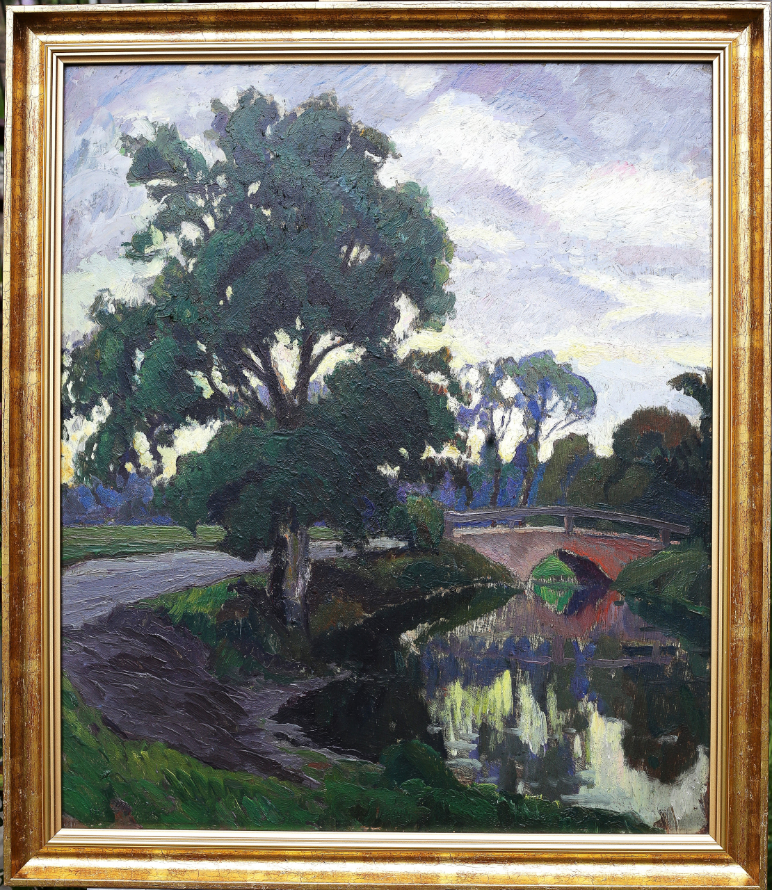 BALLA Béla, Landscape with Bridge [4]