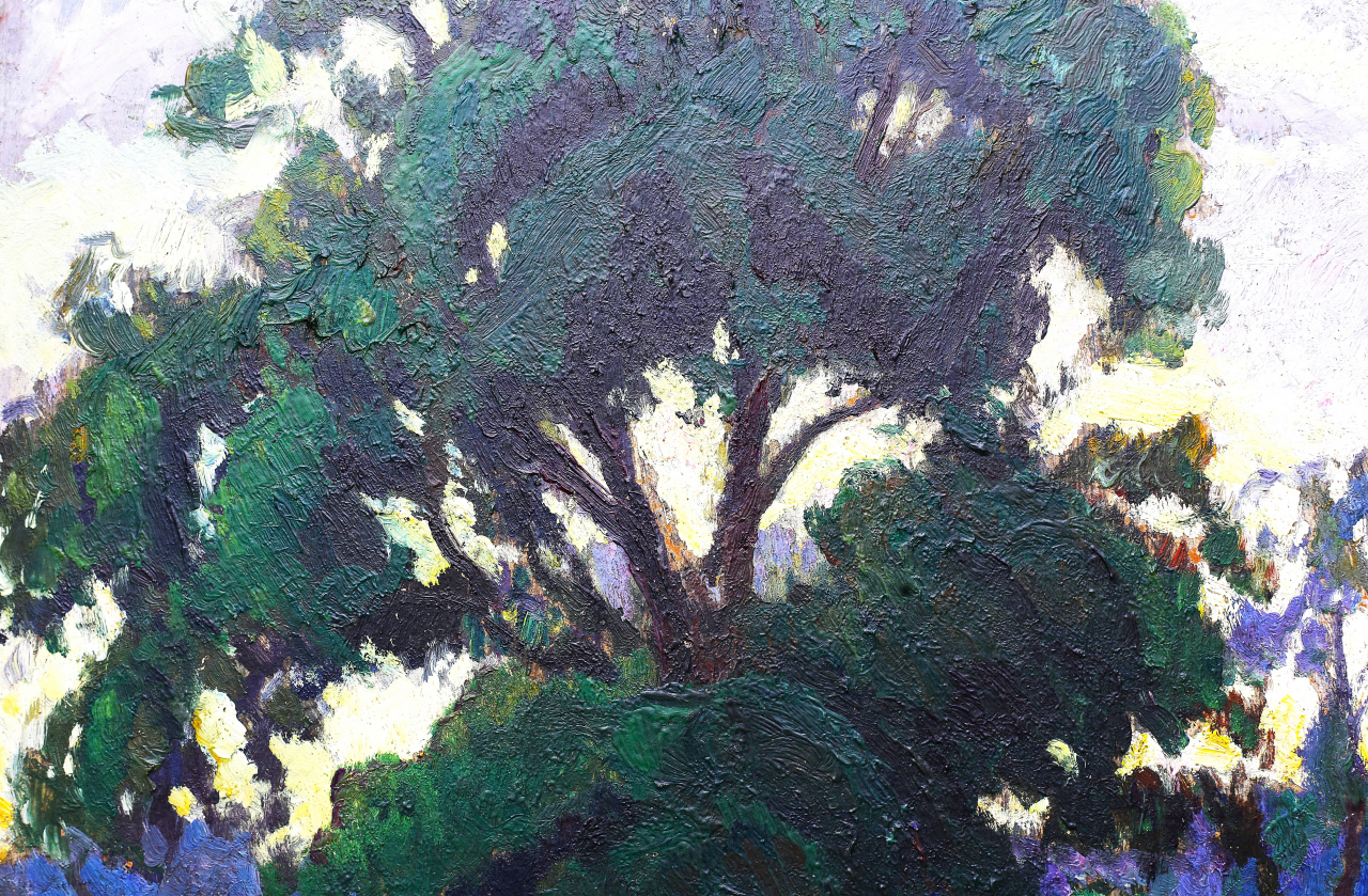 BALLA Béla, Landscape with Bridge [2]